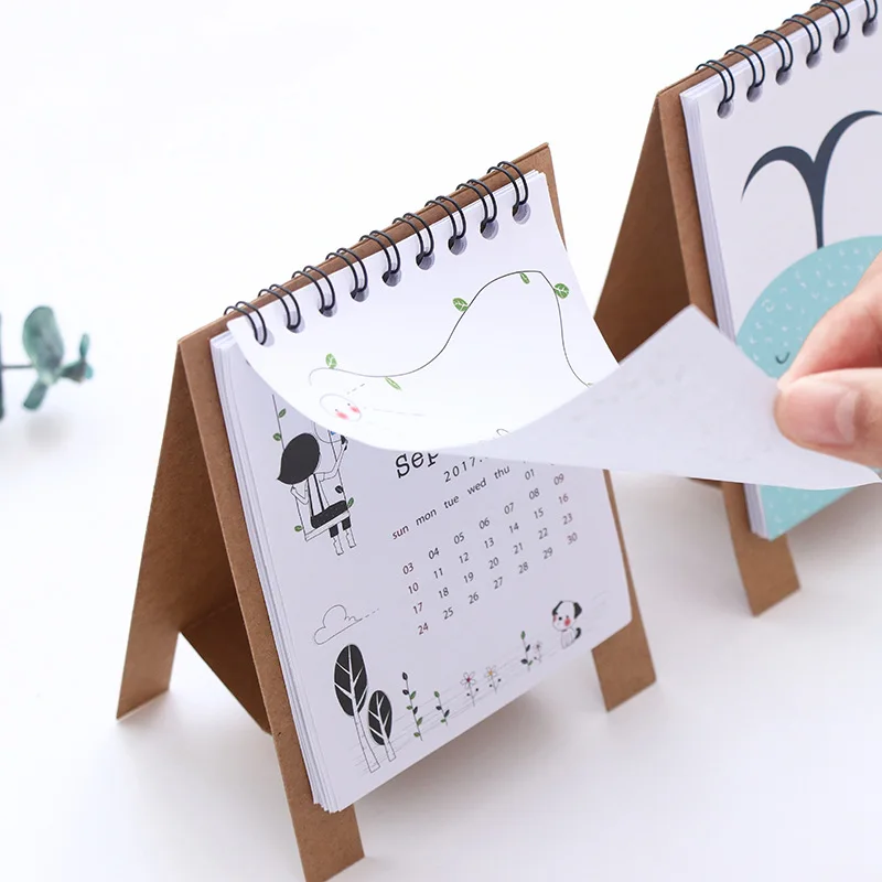 small desk calendar 2018