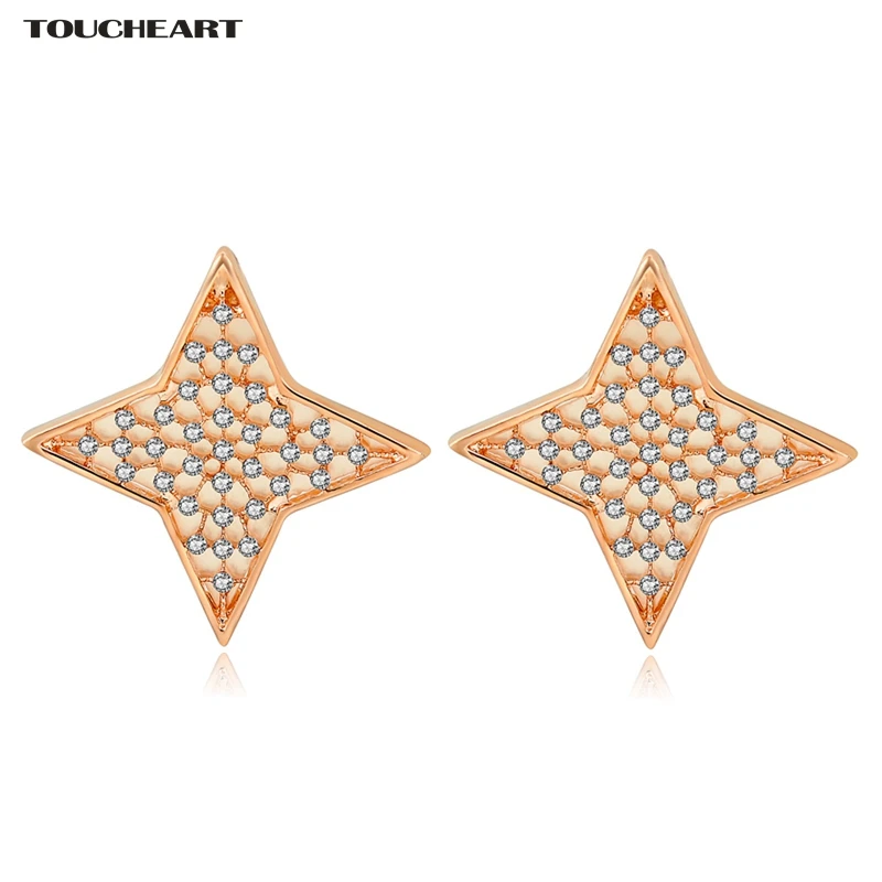 

TOUCHEART Gold Dangle Earring For Women Ethnic Gifts 2017 Crystal Star Piercing Hanging Earrings Fashion Jewellery Ser160018