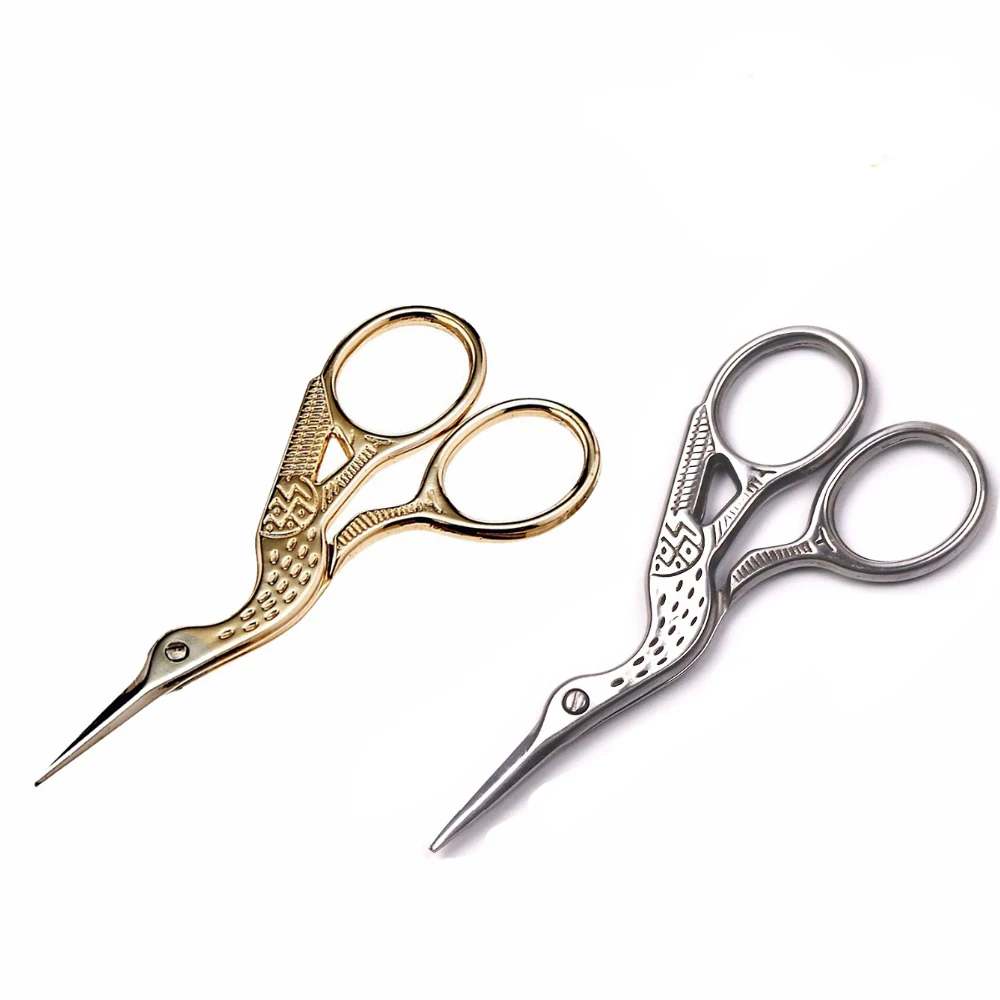 

Vintage Heron Shaped Stainless Steel Scissors Embroidery Sewing Scissors Fabric Craft Clothing DIY Sewing Needlework Tools