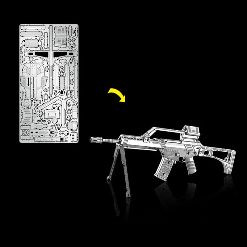 3D DIY металлическая головоломка из нержавеющей стали в Военном Стиле бронированный автомобиль/дорожное строительство стереоскопическая Сборная модель головоломки детские игрушки