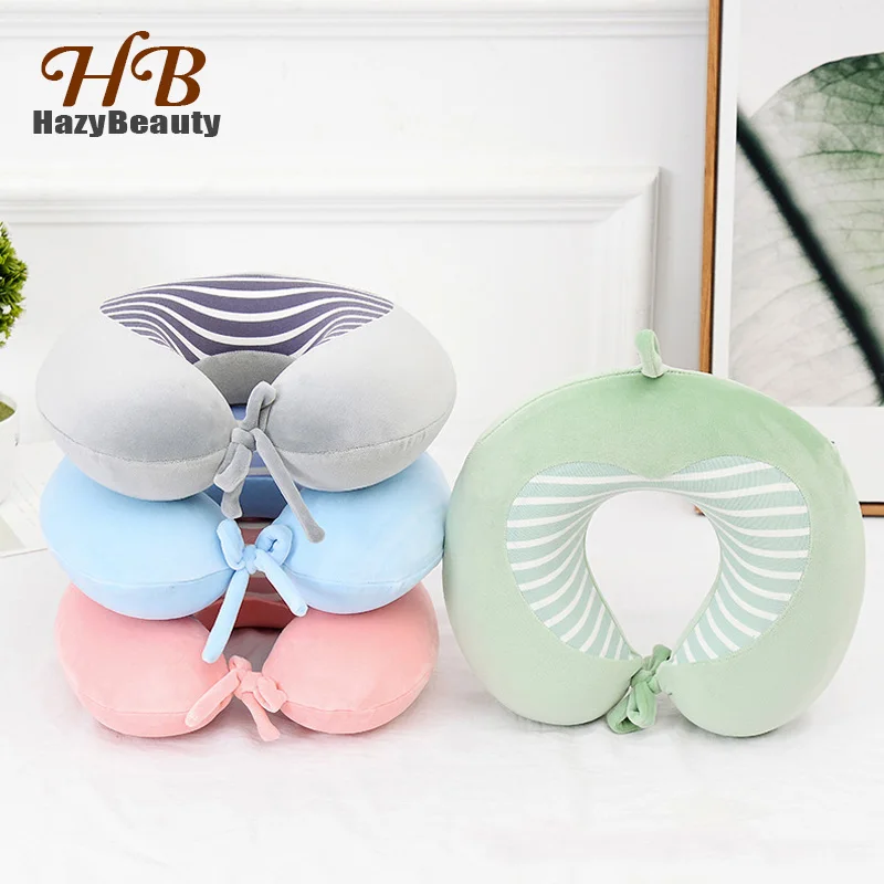 Автомобильная подушка для шеи для путешествий Memory Foam U образная дорожная подушка для шеи поддержка подголовник новая Ортопедическая подушка для шеи Спящая