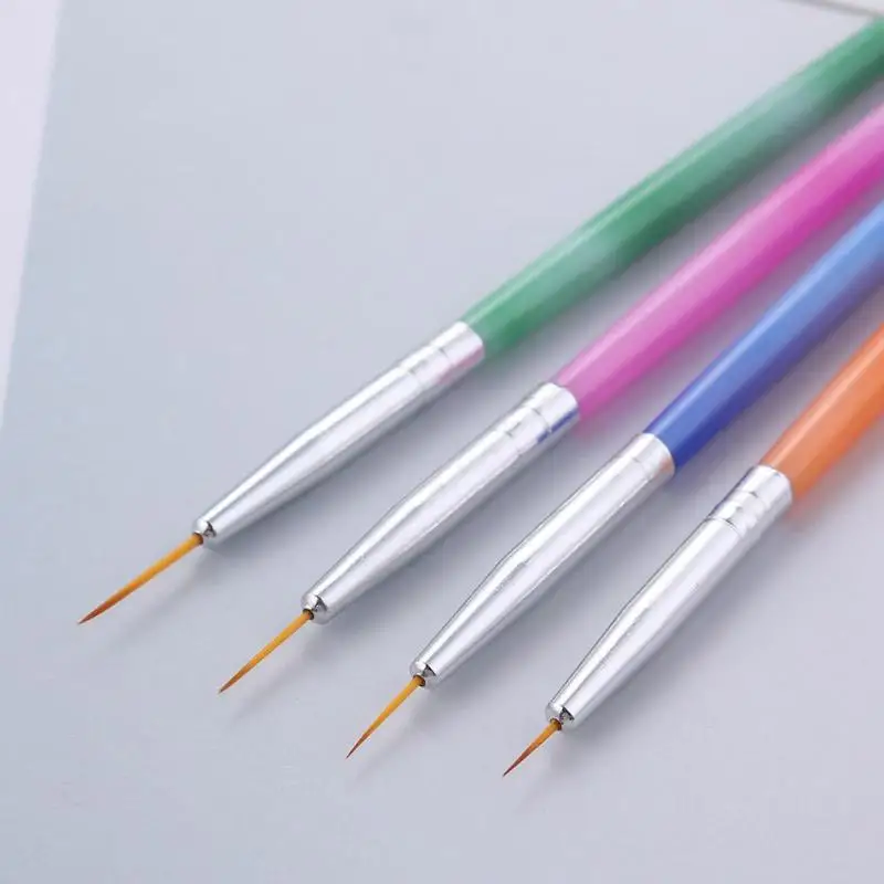 

4pcs Nail Art Pen UV Gel Drawing Flower Line Grid Decoration Manicure Tool
