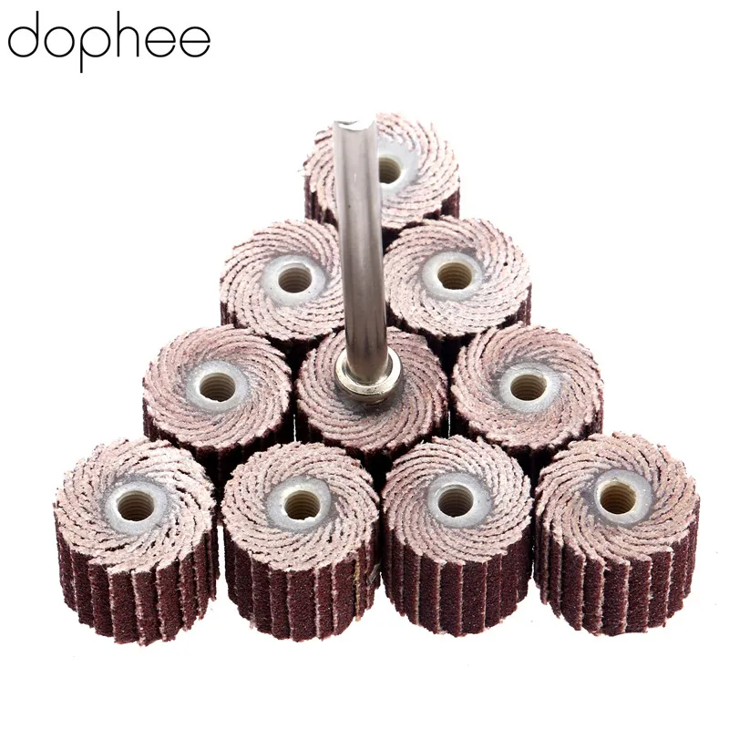 Dophee 240 Grit Dremel аксессуары шлифовальный лоскут диск Щиток колеса щетка песок +