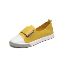 Г., обувь Женские однотонные белые кроссовки, повседневная обувь женские кожаные лоферы, Женская Повседневная модная обувь на плоской подошве, Femme tenis