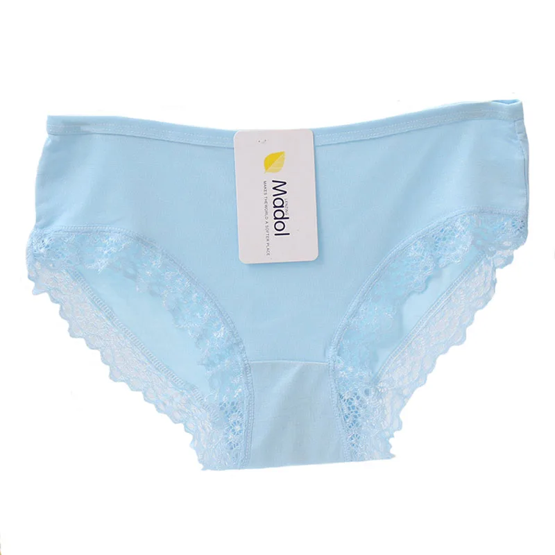 

2 pcs/lot Teenage Girls Lace Lace Briefs Panties Female Child Slim Underwear Underpants Candy Colors Under Garment 9-20T Kids