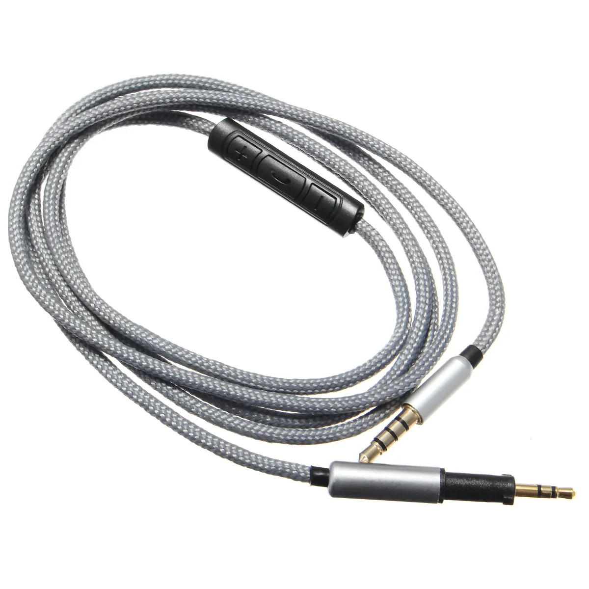 Durable Nylon Headphone Cable With Mic For AKG K450 K451 K452 Audio Cable For iPhone For Samsung