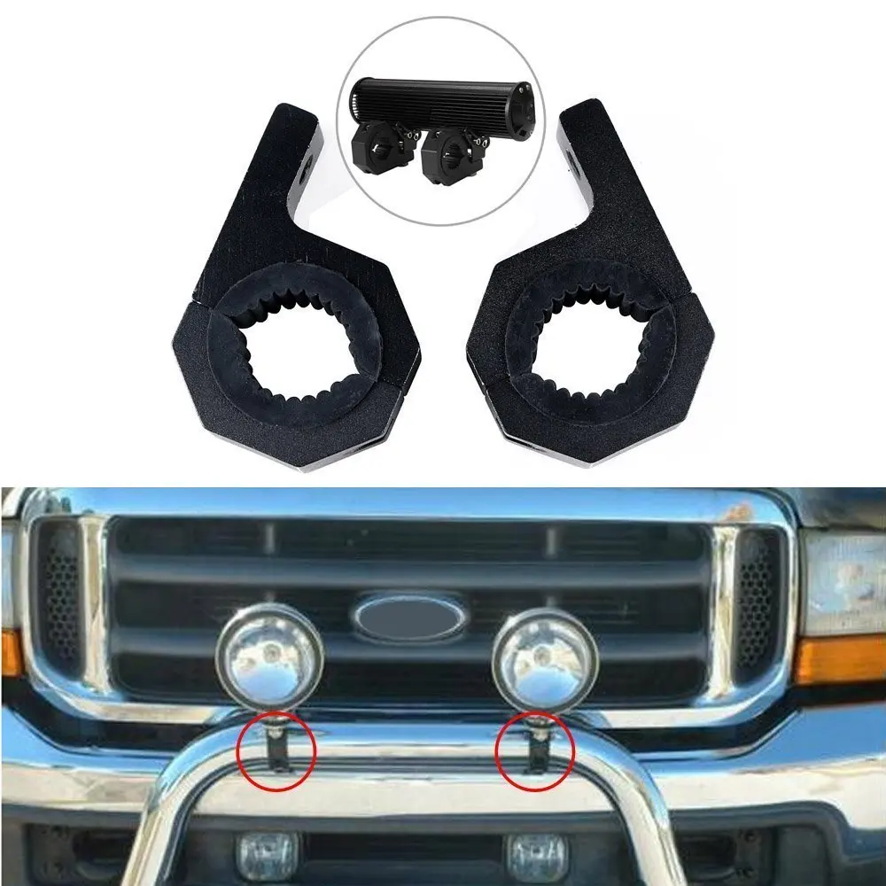 2pcs 28 35mm HID Work light Mounting Brackets Horizontal Bull Bar Mount Tube Clamp Roll Cage
