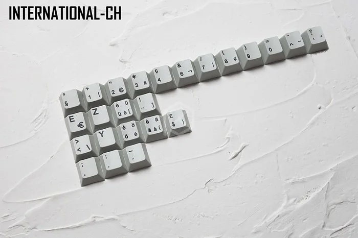 Kprepublique international norde EU UK ES FI FR NO IT PT DE HU пустые буквы Вишневый профиль краситель Sub Keycap толстый PBT для клавиатуры - Цвет: CH x1