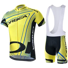 

100% polyester!Quick dry breathable fluorescent green Orbea bike jersey/Ropa Ciclismo bike bicycle dress clothes
