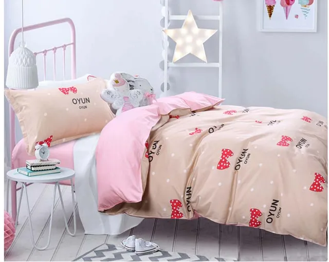100 cotton twin size girls boys 3pcs bedding se bed linen kids 100 cotton twin sheets