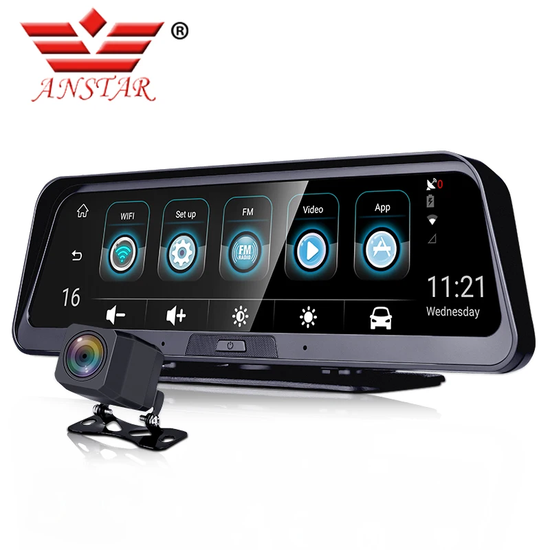 Автомобильный видеорегистратор ANSTAR E98 4G Android камера заднего вида без встроенного