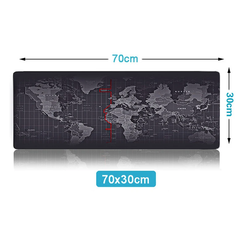 700x300mm-world ZUOYA,, очень большой коврик для мыши, карта старого мира, игровой коврик для мыши, противоскользящий, натуральный каучук, с запирающим краем, игровой коврик для мыши - Цвет: 700x300mm-world
