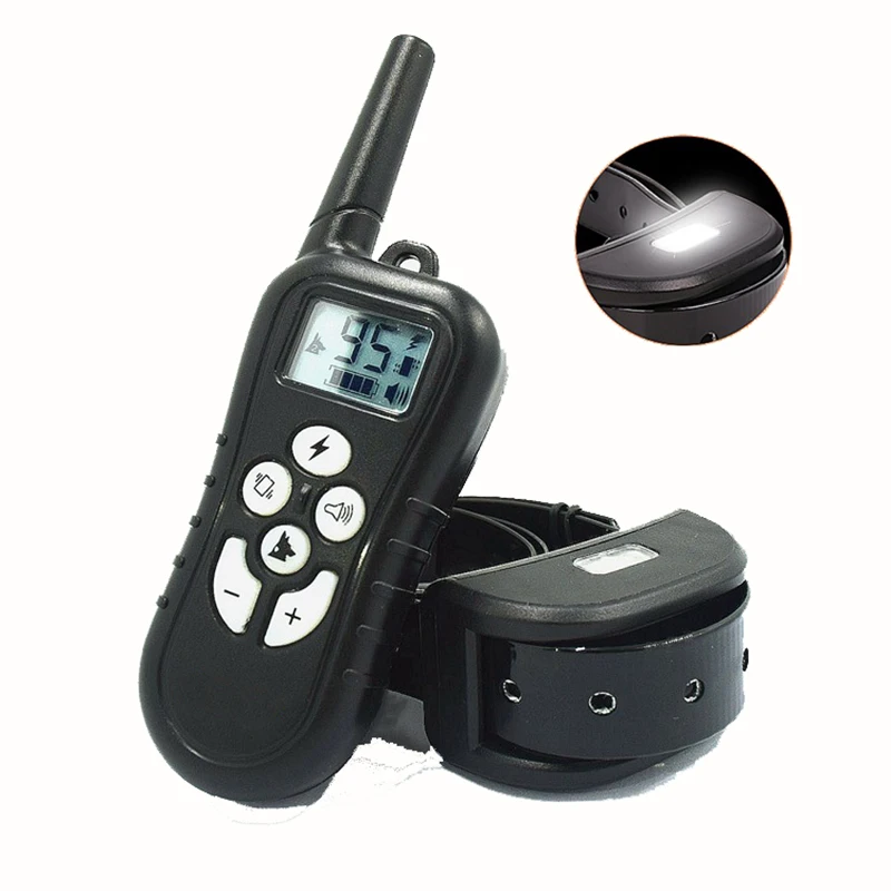 New Style 500m Remote Electric Dog Training Collar Large Dog Training Collars Rechargeable Shock Stop Barking Training Collars5