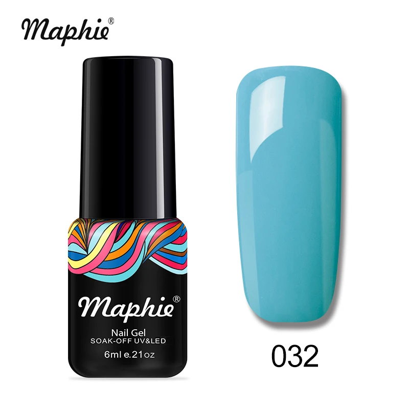 Maphie 6 мл УФ-гель для ногтей Красный Цвет гель светодиодный лак для ногтей лак замачиваемый салон лак для ногтей эмаль Полупостоянный светодиодный гель - Цвет: 032