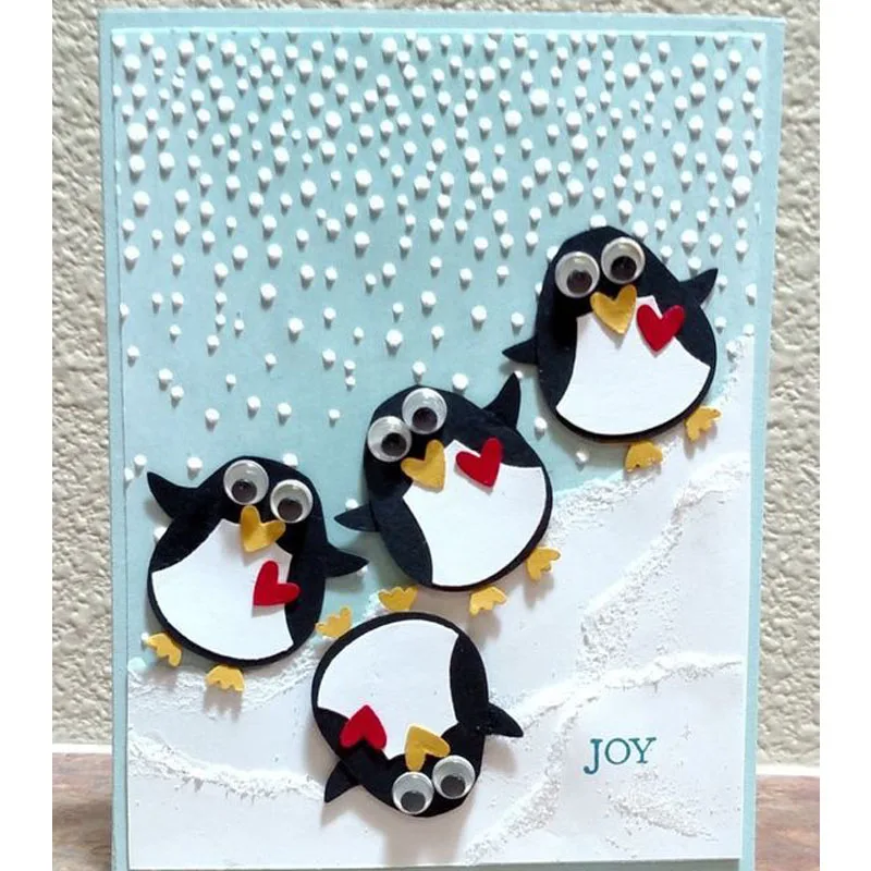 

1pcs penguin Animal Cutting Dies Scrapbooking Dies Metal Embossing Stamps and die for Card Making