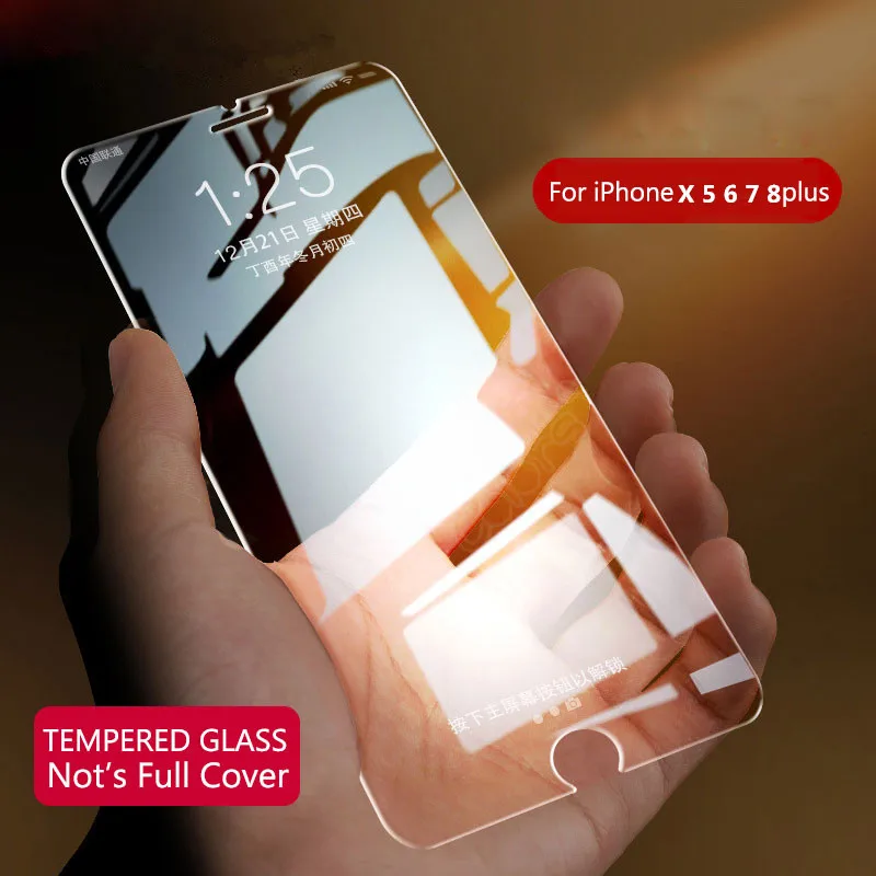 

COTPRCO 2.5D Tempered Glass For iPhone Xs XS MAX XR 9H Hardness Thinner Screen Protector For iPhone XR Xs MAX Clear Transparent