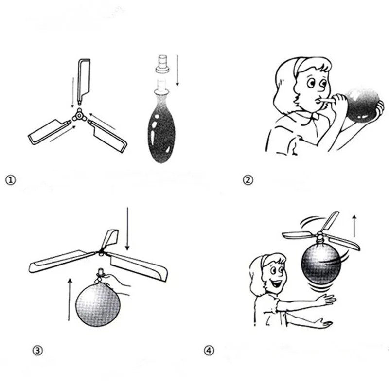 1 Набор Классический Воздушный шар самолет вертолет для детей дети летающие игрушки подарок на открытом воздухе игрушки