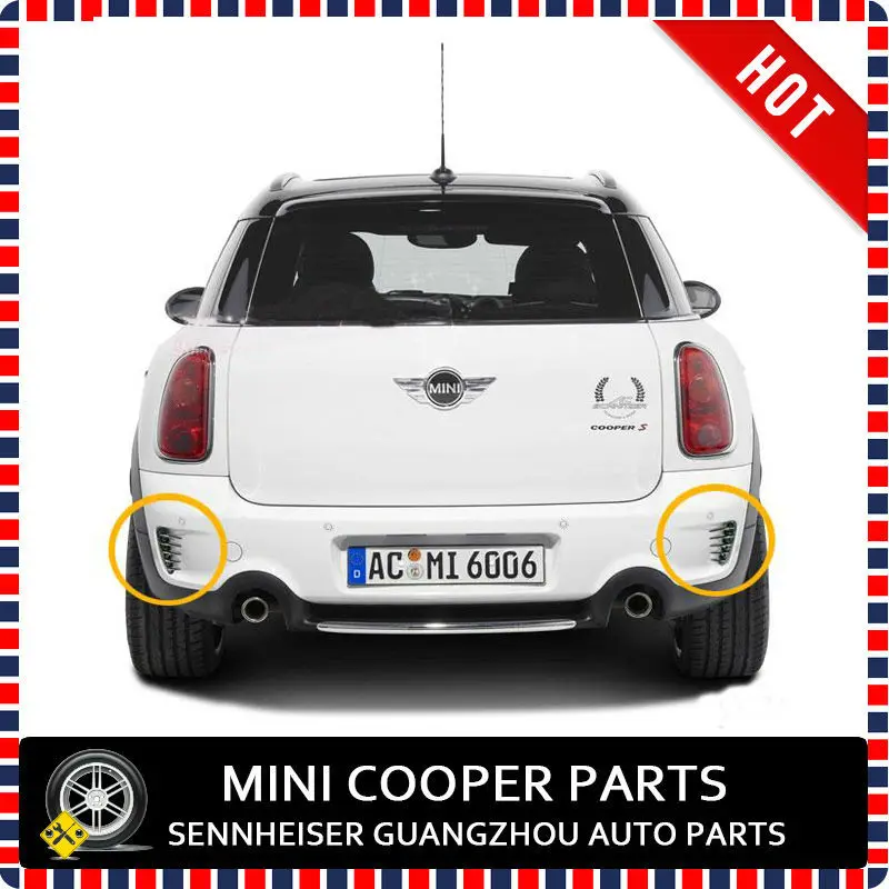2010 Up MINI R60 R61 Mini Cooper Countryman S хромированные задние жалюзи вентиляционное отверстие