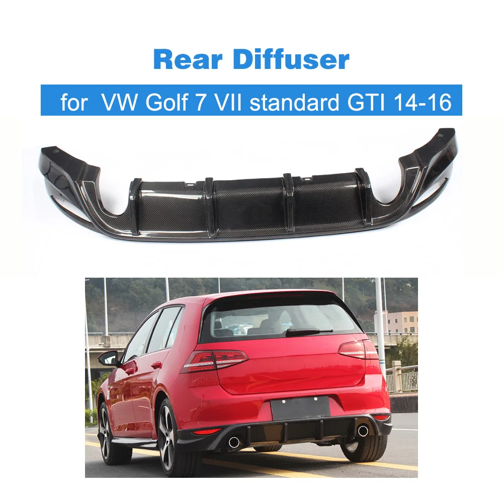 

Carbon Fiber / FRP Car Rear Bumper Lip Spoiler Diffuser for Volkswagen VW GOLF VII 7 MK7 Standard and GTI 2014 - 2017