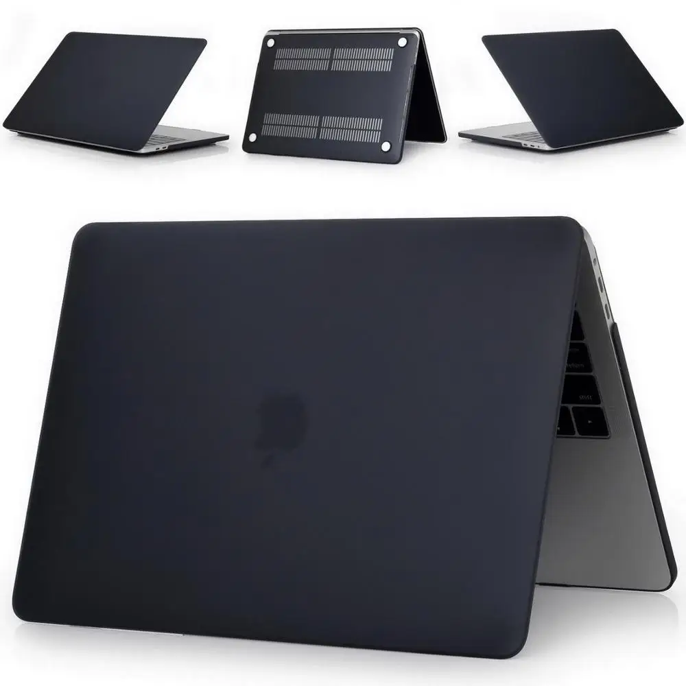 New Space Case Cover for MacBook Air 11 air 13 inch A1466 A1932 Pro 12 13 15 Retina A1502 A1706 A1708 A1989 A2159Touch bar - Цвет: Matte black