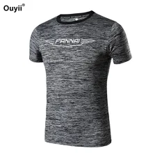 Спортивные футболки для бега, спортивные топы, Мужская футболка с короткими рукавами для фитнеса, футболки для тренировок, быстросохнущая дышащая трикотажная одежда, мужские рубашки для тренировки