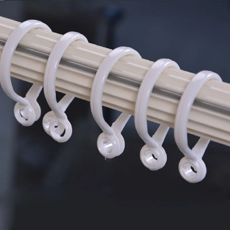 Buy 750pcs New Curtain Poles Shower Rod Hook Hanger