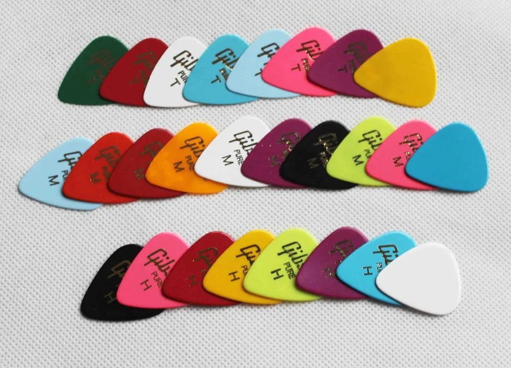 

100pcs guitar picks, mix thickness celluloid guitar picks, 100 pcs guitar picks