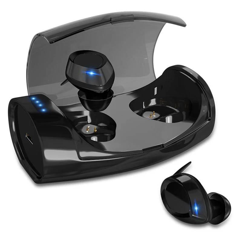 

Sweatproof Wireless Bluetooth Earphones V4.2 Ear Hook Stereo Earbuds Sports Headset with Charging box handsfree Mic for Samsung