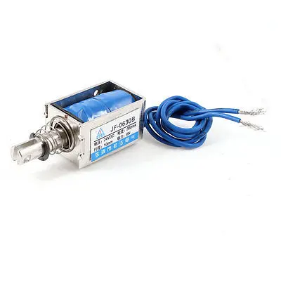 

10mm Stroke 0.6Kg Force Push Pull Open Frame Solenoid Electromagnet DC 24V 0.3A XWJ