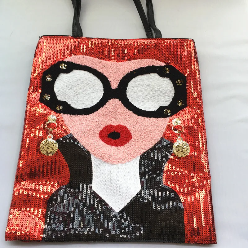

Sequin handbags shoulder bag 2018 new PU handbags big tote bag handbag bag ladies bag