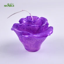 Николь силиконовая форма в виде розы Свеча Плесень для шоколада мыло Плесень DIY ручной работы поделка-украшение инструмент