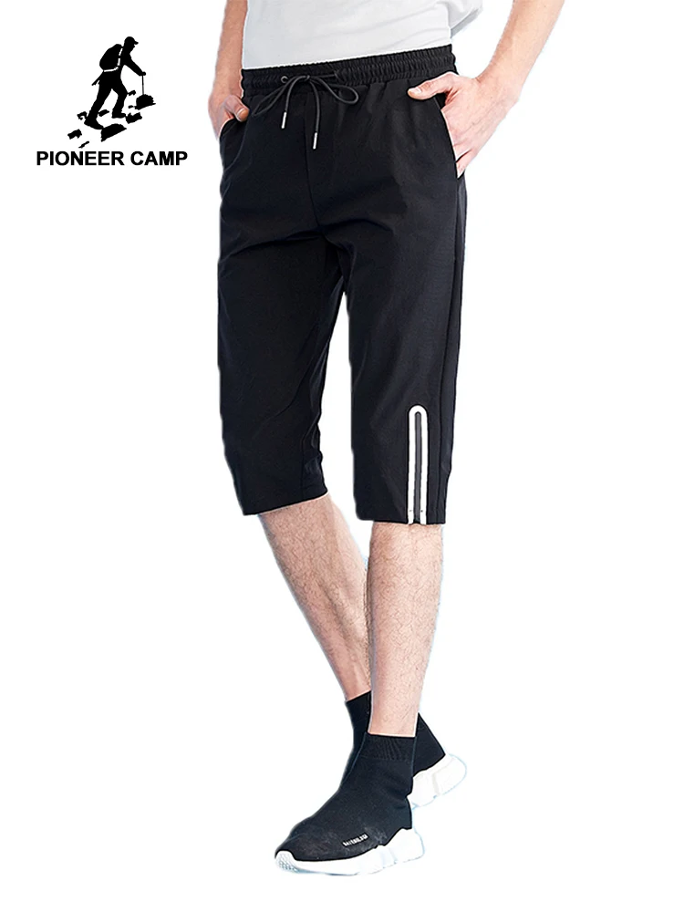 Брюки Pioneer Camp мужские мягкие тонкие повседневные летние эластичные черного