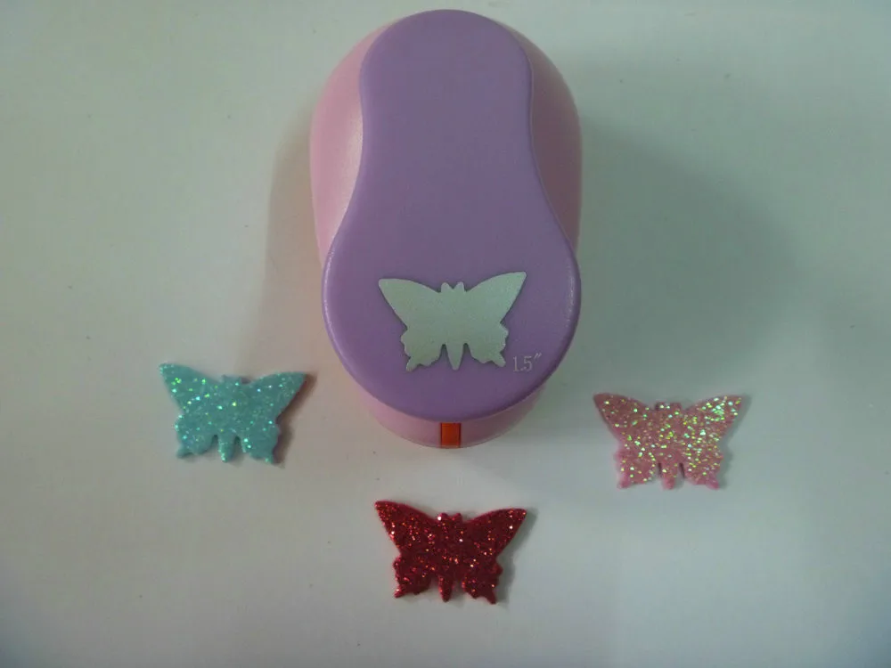 free shipping 1.5 inch (about 3.5cm) butterfly craft punches for