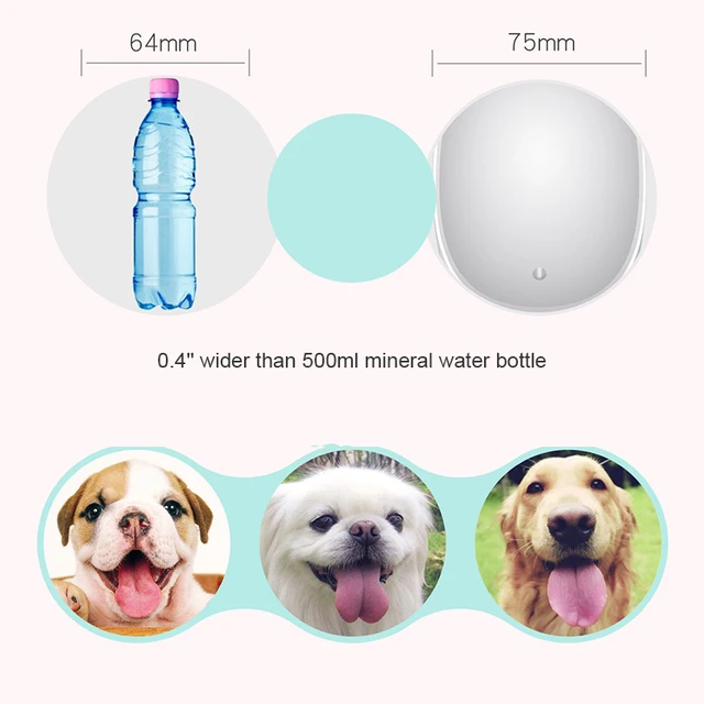 High Quality Portable 350ML Travel Water Feeder Pets Dogs Feeding Bottle Leakproof Outdoor Dog Pets Drinking Water Bottle