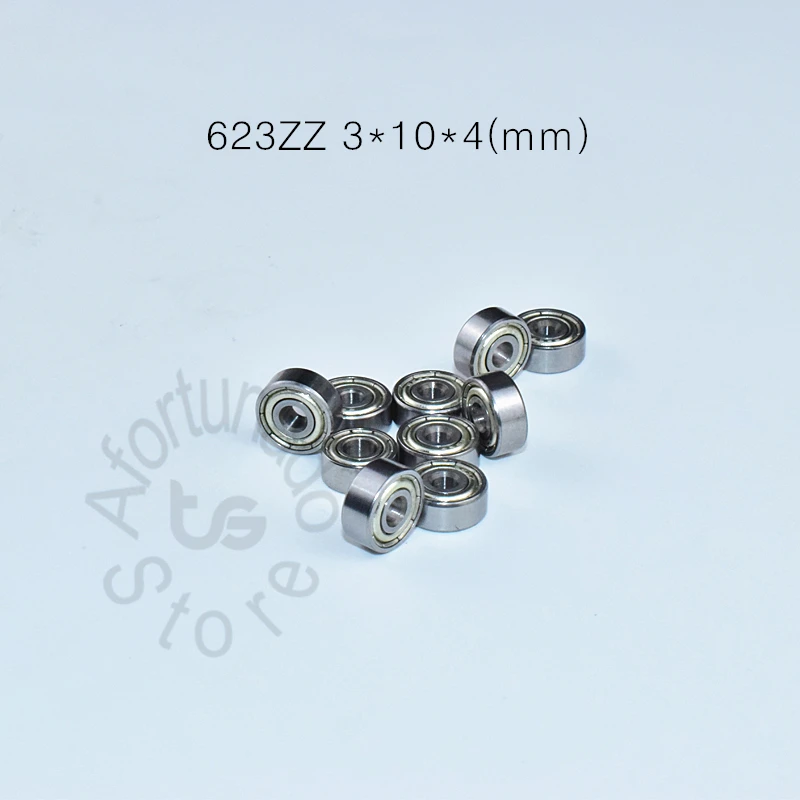 

623 623Z 623ZZ 3*10*4(mm) 10pieces bearing ABEC-5 Chrome steel bearings 10pcs metal Sealed Miniature Mini Bearing