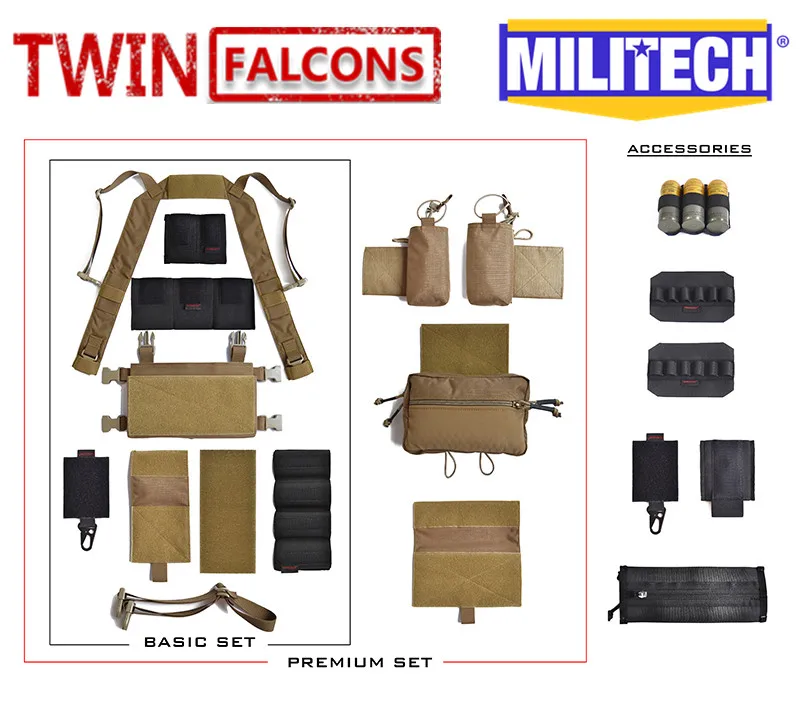 MILITECH Twinfalcons 500D Подлинная Cordura Mil Spec Военная MK3 нагрудная пластина для снаряжения боевой тактический жилет армейский Spiritus Rig