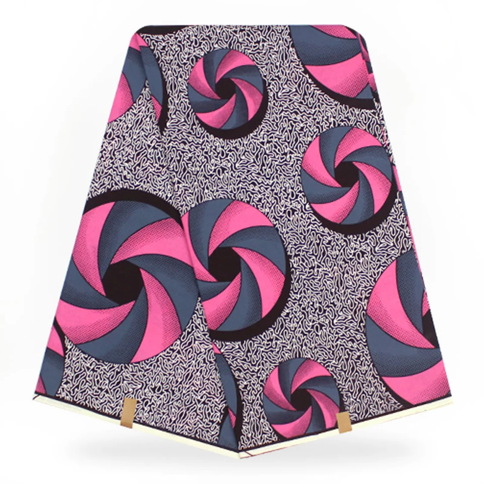 

hot selling dutch wax african fabric Rose Pink java wax print fabric nigeria ankara clothing 6 yards whole YBGSW-9-3