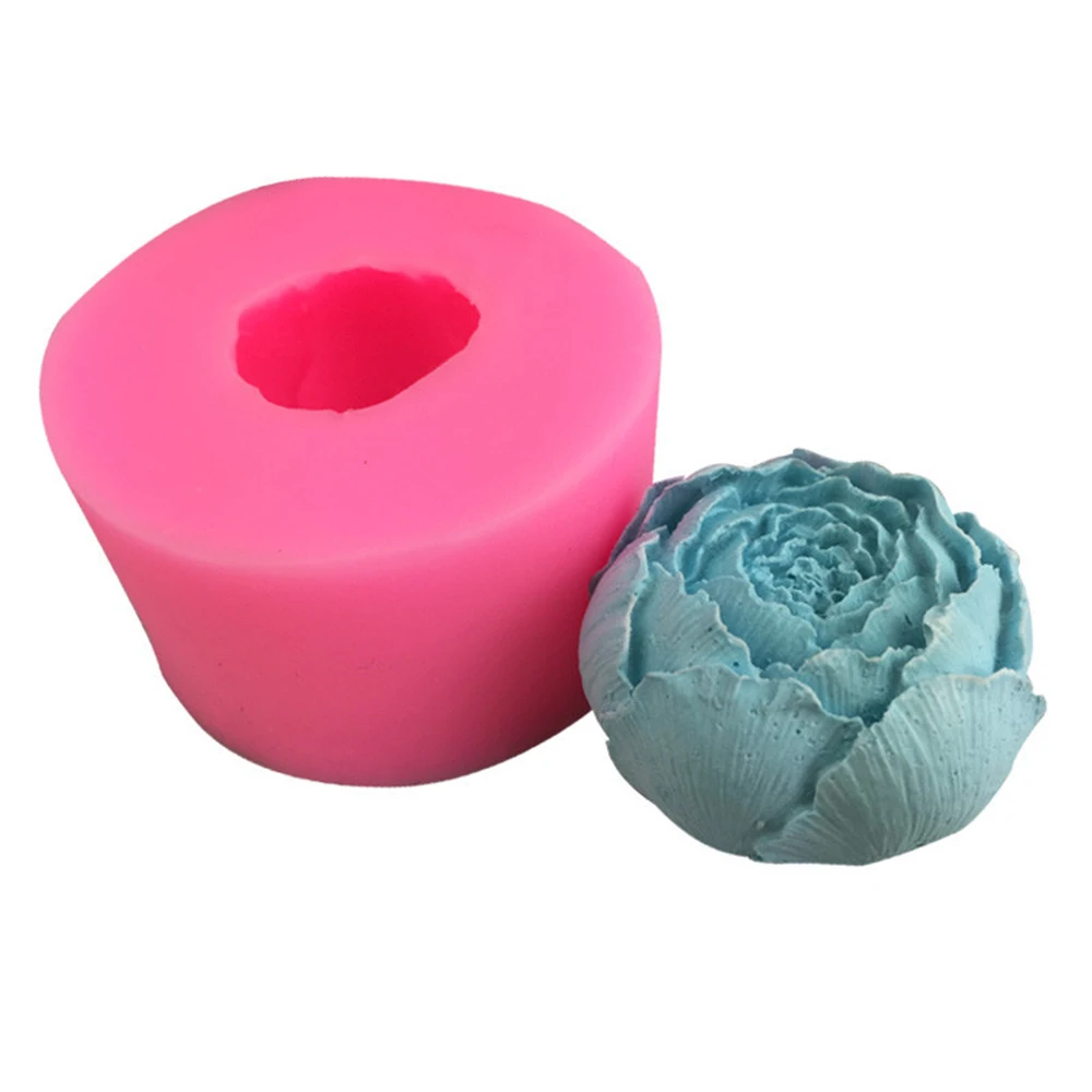 New Newest 3D Cabbage Soap Mold Made By Silicone Handmade Soap Candle Mold Fondant Cake Chocolate Decorating