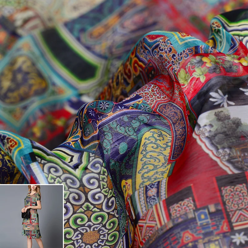 

50x140cm/piece Chinese Style Imperial Palace Dragon 100% Real Silk Fabric Cloth For Manual Dress Clothing DIY Sewing Patchwork