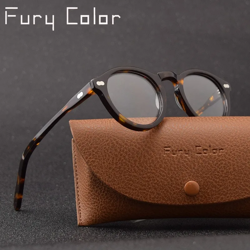 

Round retro Small Acetate frame optical eyeglasses frame clear lens glasses frame women men myopia spectacles prescription
