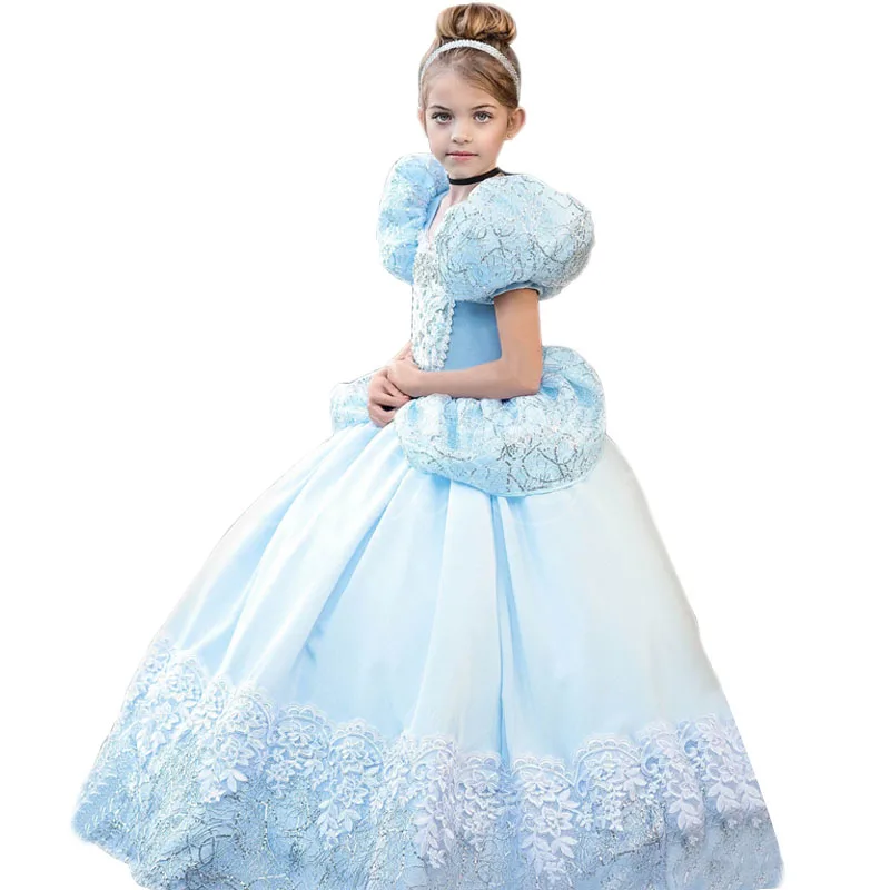 

Princess Party Tutu Dress with Sequins Kids Clothes Girls Summer Dress Puff Sleeve Cosplay Children Ball Gown Toddler Dresses