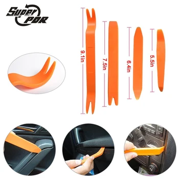 

Super PDR 4Pcs Plastic Car Auto Door Radio Panel Trim Dash Audio Removal Installer Tool Kit Audio Disassembly Tool