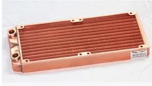 Fast Free Ship 240mm Full Red Copper Water Cooled Row Heat Exchanger Koolance Liquid-cooled Computer Cooling Radiators