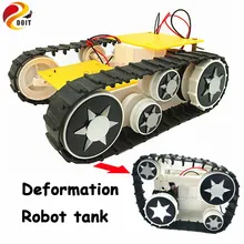 Деформация умный Танк робот гусеничный автомобиль платформа для Arduino SN1900 DIY робот проект Выпускной дизайн RC комплект