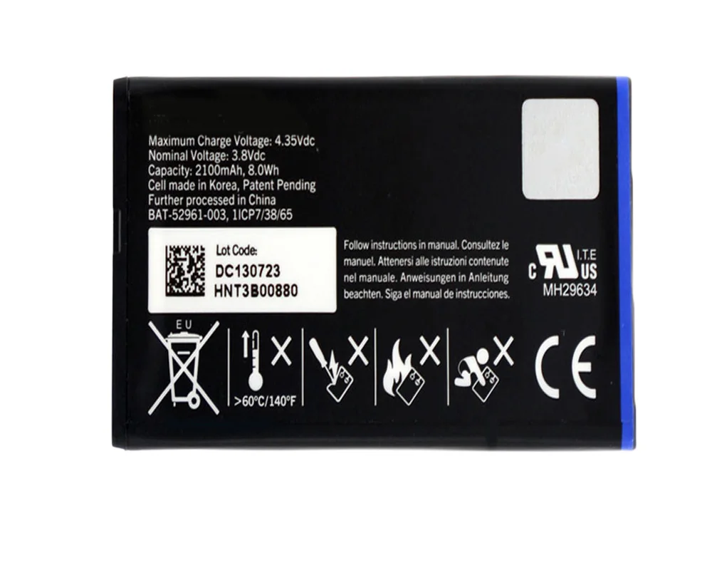 Сменный аккумулятор ISUNOO NX1 2100 мА/ч для BlackBerry Q10 сменный с аккумулятором функцией