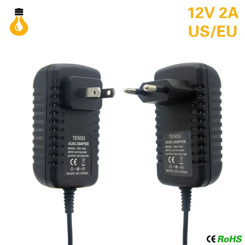 12V источник питания AC100 ~ 240V К DC12V Светодиодный драйвер 1A 2A 3A трансформатор для