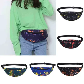 

Still fashionable unisex decorative pattern pockets gym fitness bag printing chest bag Fitness Bag Chest PackageY415
