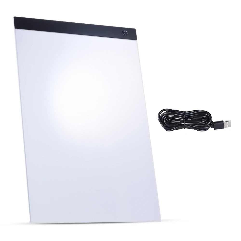 A4 копировальная доска светодиодный светильник коробка для рисования ультра-тонкий рисунок трассировка Pad копировальная панель с плавной регулируемой яркостью памяти
