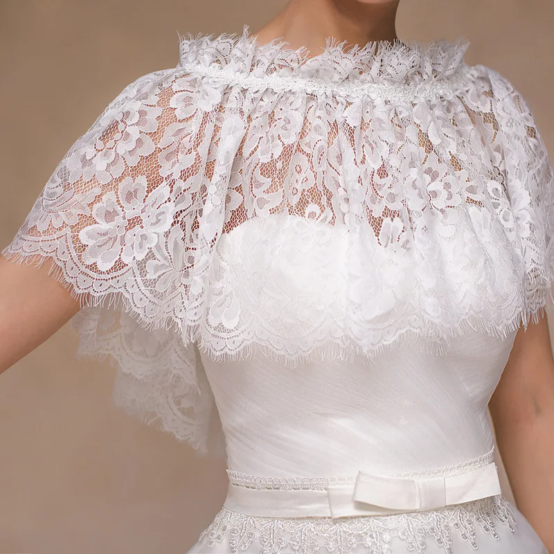 Корейская версия свадебного платья шаль весна, осень и лето кружевная шаль невесты Белая Шаль Свадебные аксессуары