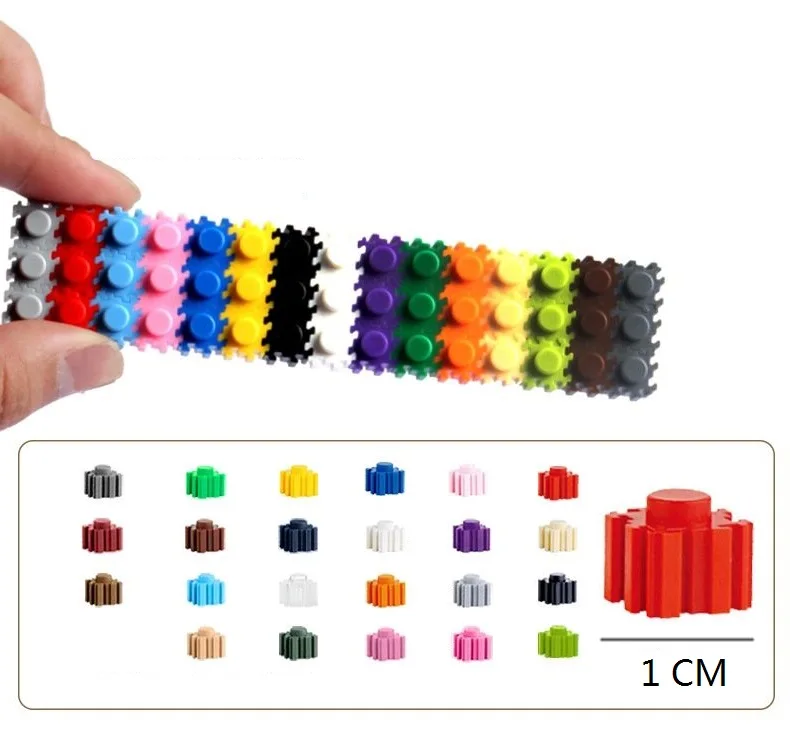 150 Pcs/Set Building Kits Block Dots Multicolor Plastic Kids Baby Educational DIY Building Blocks Toys For Children Gift